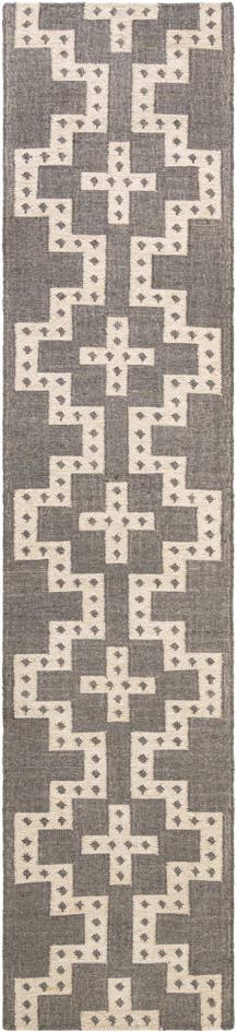 Detail image of 2' 7 x 12' Hand Woven Kilim Wool Runner Rug