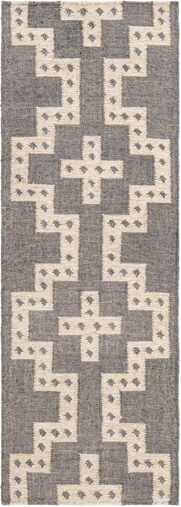 2' x 6' 1 Hand Woven Kilim Wool Runner Rug