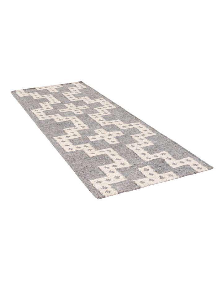2' x 6' 1 Hand Woven Kilim Wool Runner Rug