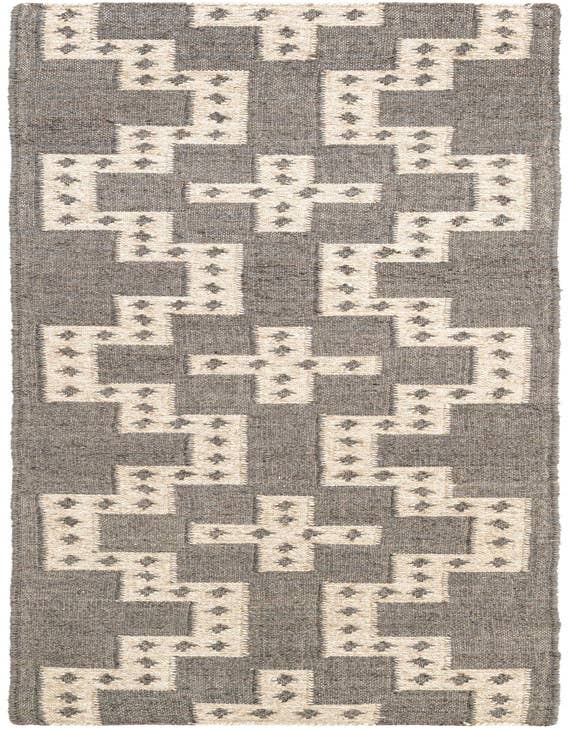 Detail image of 2' x 8' Hand Woven Kilim Wool Runner Rug