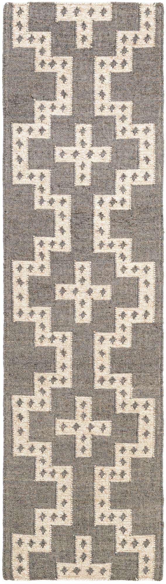 2' x 8' Hand Woven Kilim Wool Runner Rug