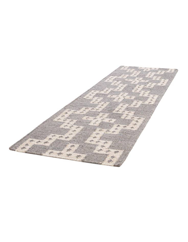 Detail image of 2' x 8'  Hand Woven Kilim Wool Runner Rug