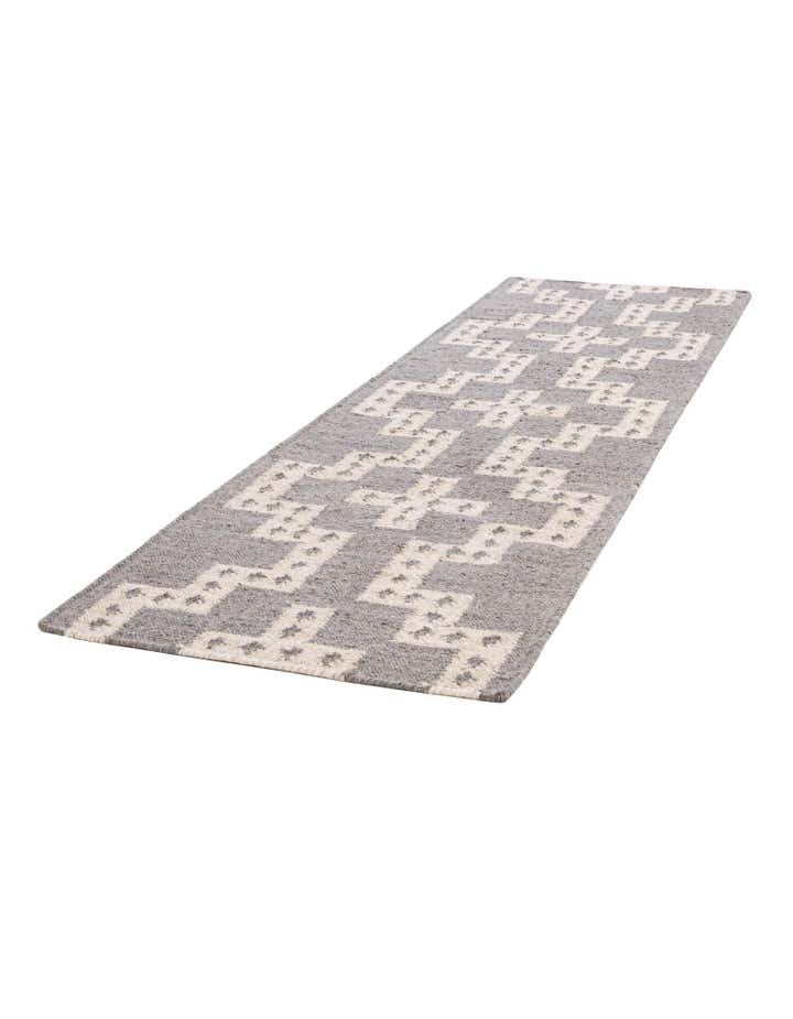 2' x 8' Hand Woven Kilim Wool Runner Rug