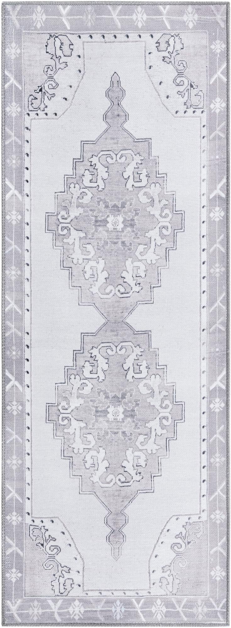 2' x 5' 3 Washable Timeless Runner Rug