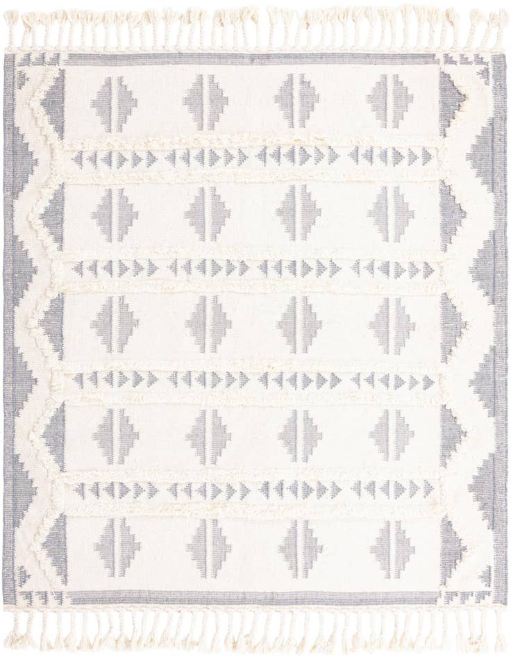 Detail image of 8' x 8' Hand Woven Arizona Wool Square Rug