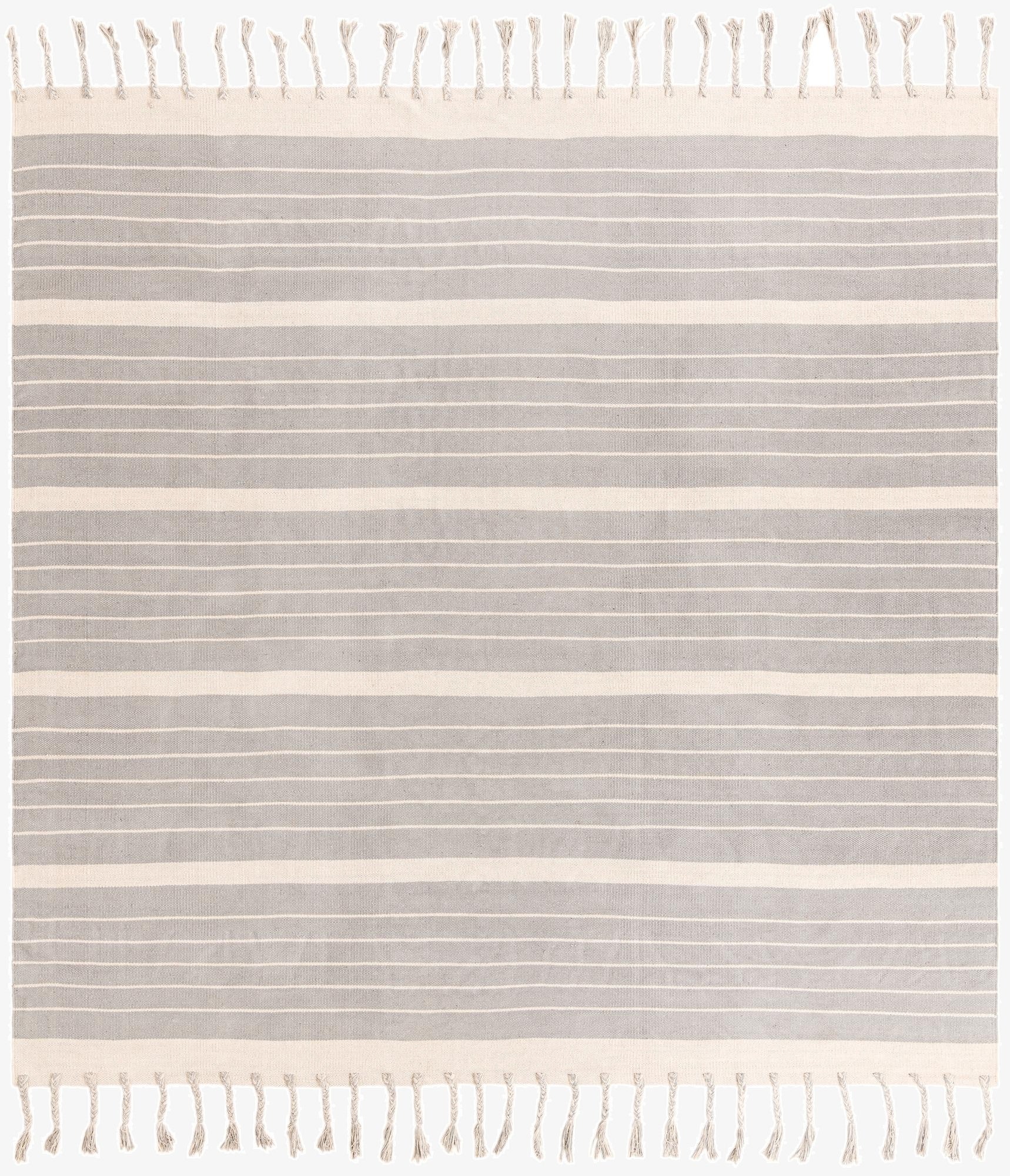 10' x 10'  Hand Woven Chindi Cotton Square Rug