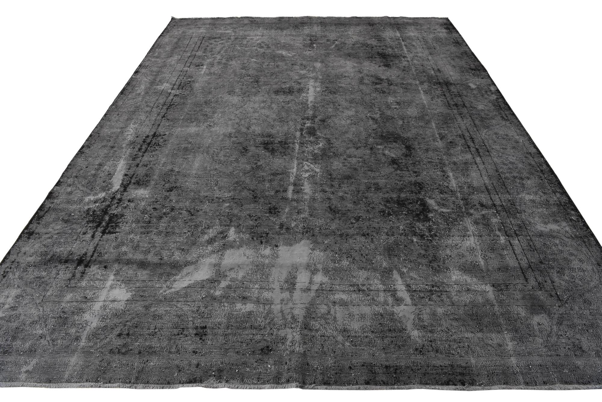 9' x 12' 3 Hand Knotted Ultra Vintage Persian Wool Rug
