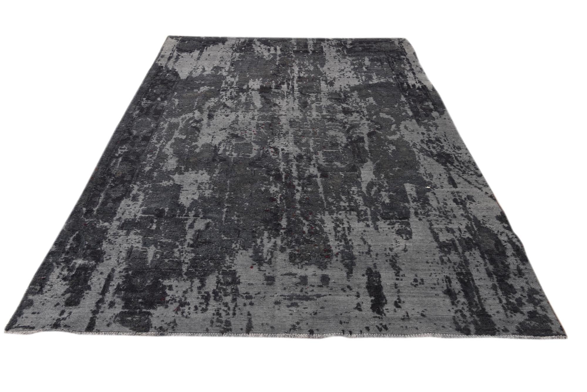 6' 3 x 9' 8 Hand Knotted Ultra Vintage Persian Wool Rug