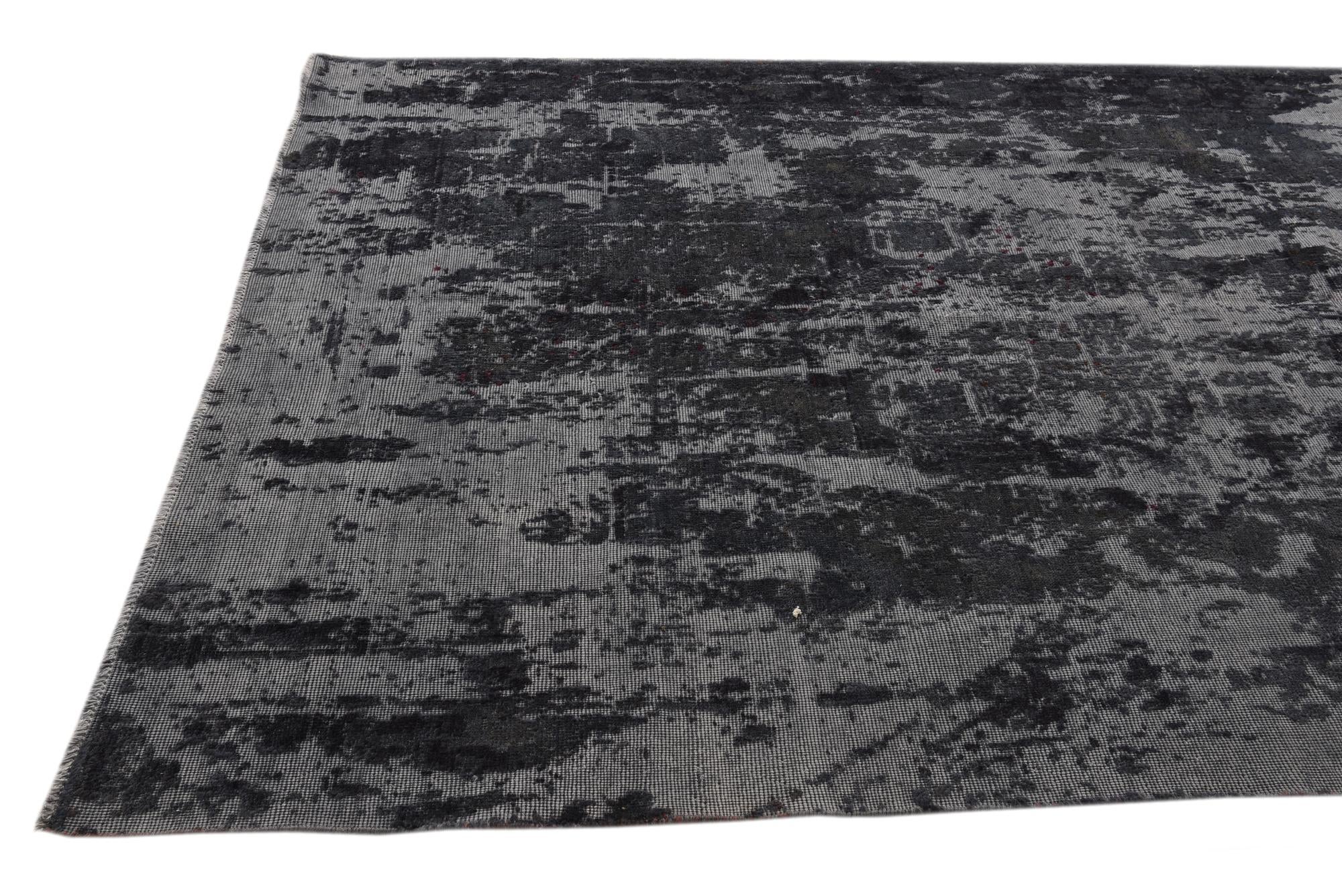 6' 3 x 9' 8 Hand Knotted Ultra Vintage Persian Wool Rug