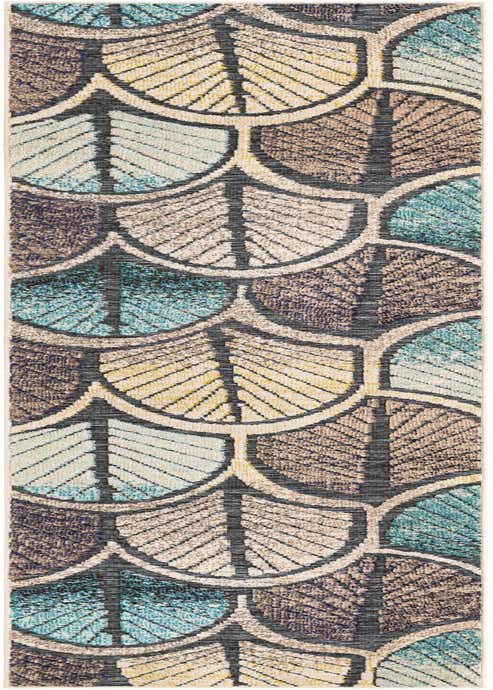 2' 7 x 10' Easy-Clean Casablanca Indoor / Outdoor Runner Rug