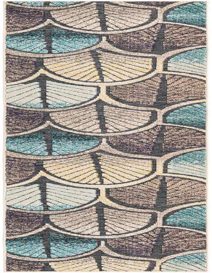 2' 7 x 12' Easy-Clean Casablanca Indoor / Outdoor Runner Rug