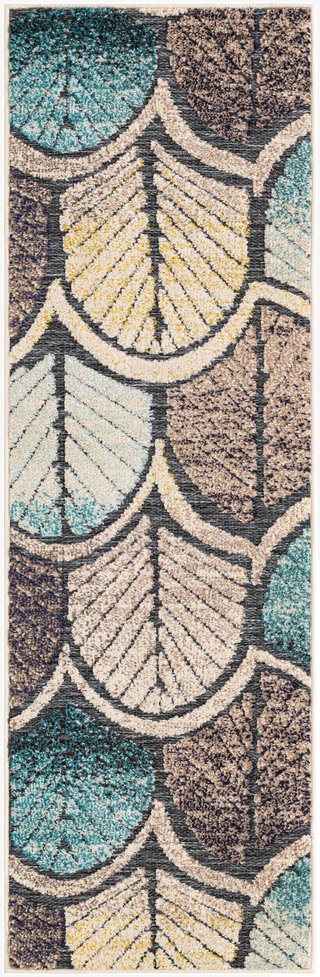 2' x 6'  Washable Casablanca Indoor / Outdoor Runner Rug