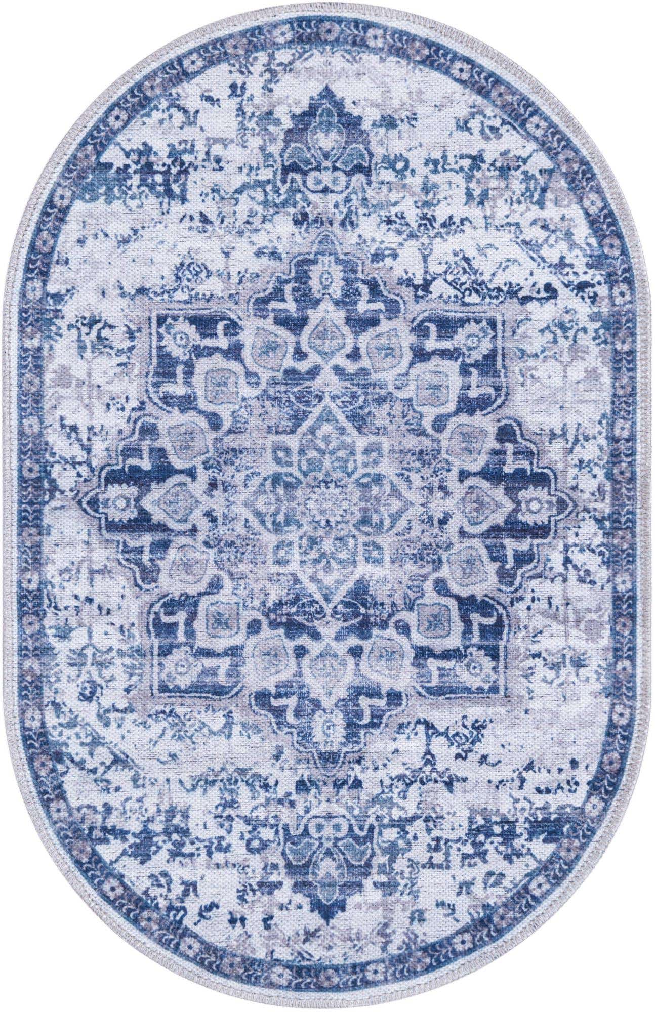 2' x 3' Washable Francesca Oval Rug