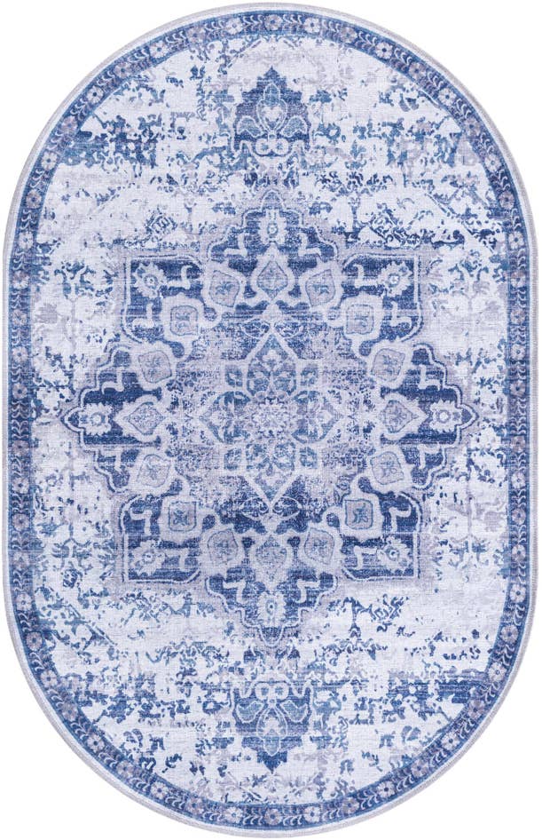 Detail image of 4' x 6' Washable Francesca Oval Rug