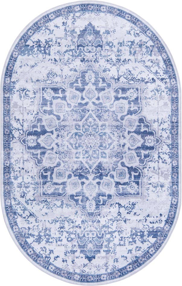 Detail image of 5' 3 x 8' Washable Francesca Oval Rug