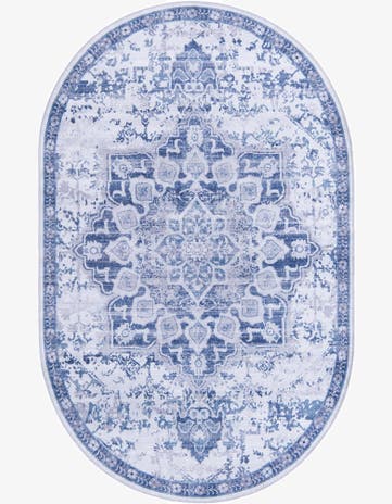 6' x 9' Washable Francesca Oval Rug