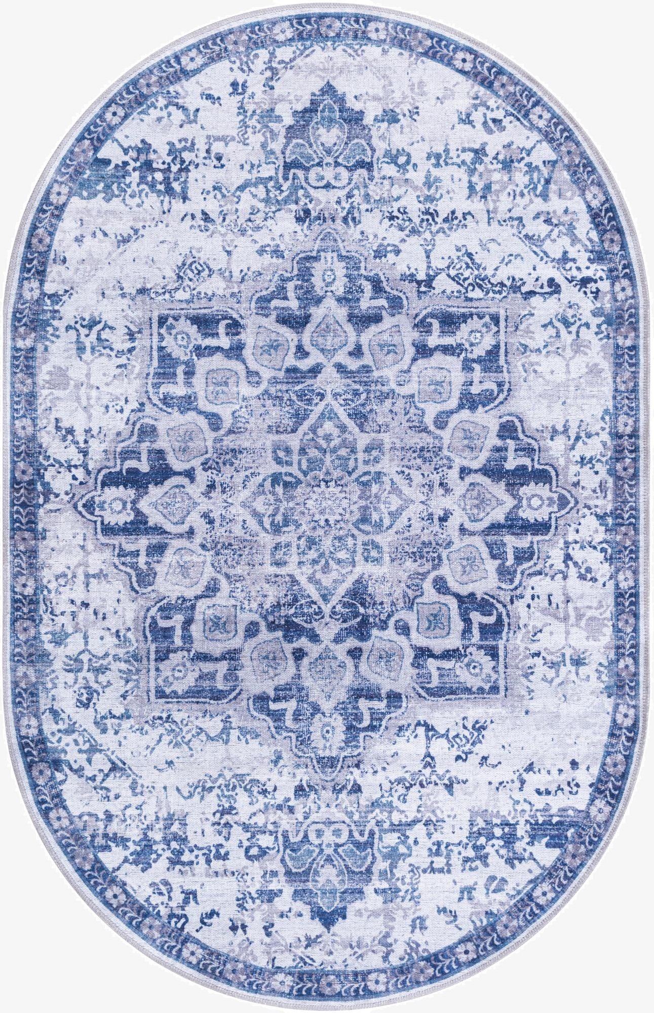 4' x 6' Washable Francesca Oval Rug