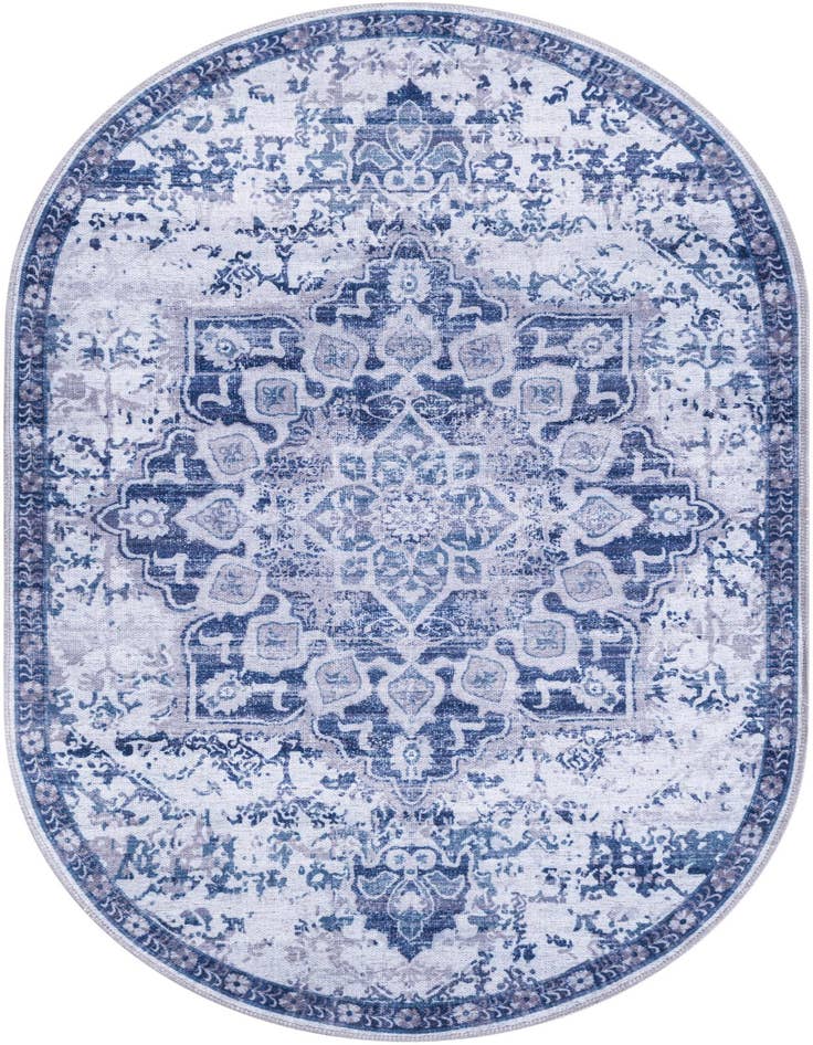 Detail image of 3' 3 x 5' 3 Washable Renaissance Oval Rug