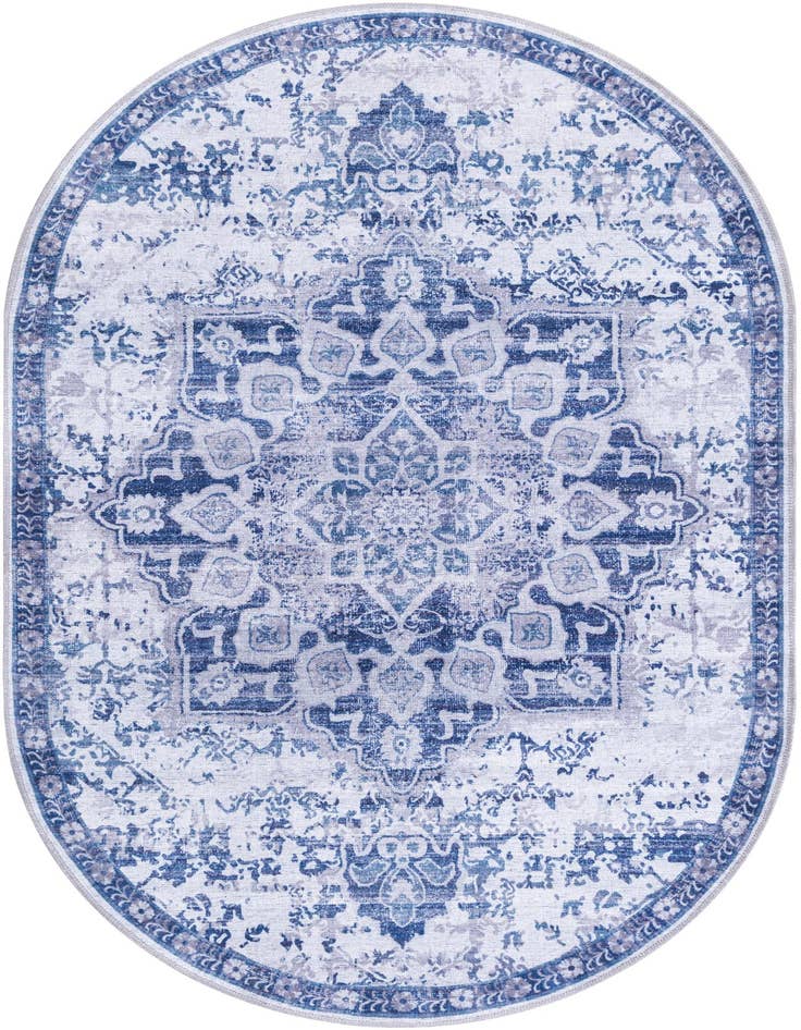 Detail image of 4' x 6' Washable Renaissance Oval Rug