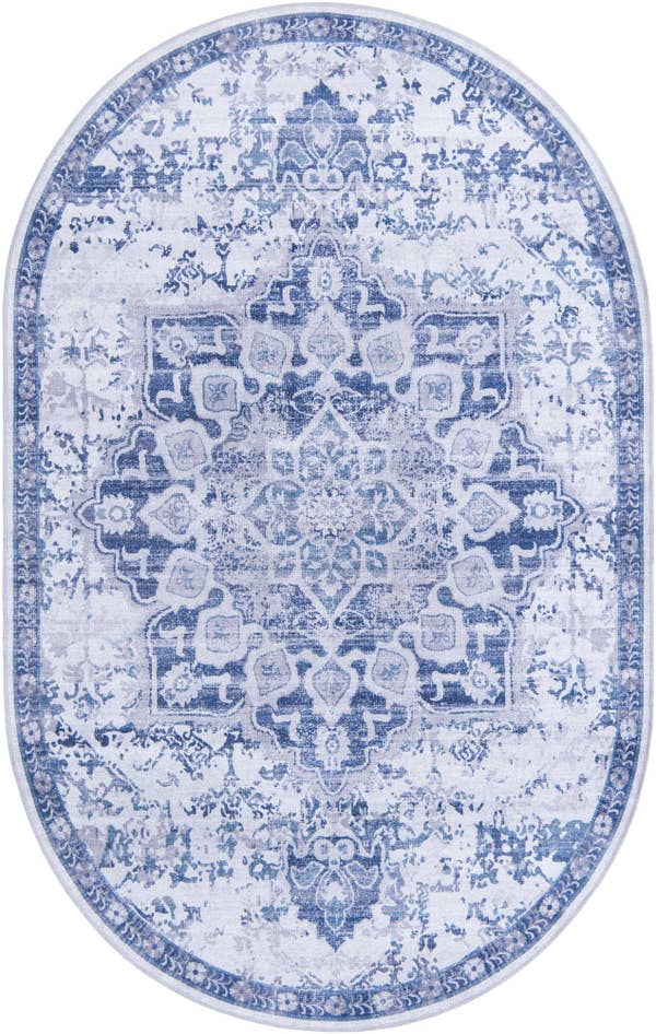 Detail image of 6' x 9' Washable Renaissance Oval Rug