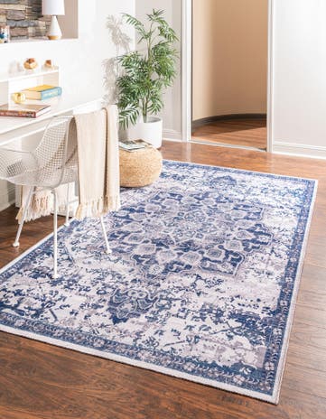 5' 3 x 8' Washable Francesca Rug