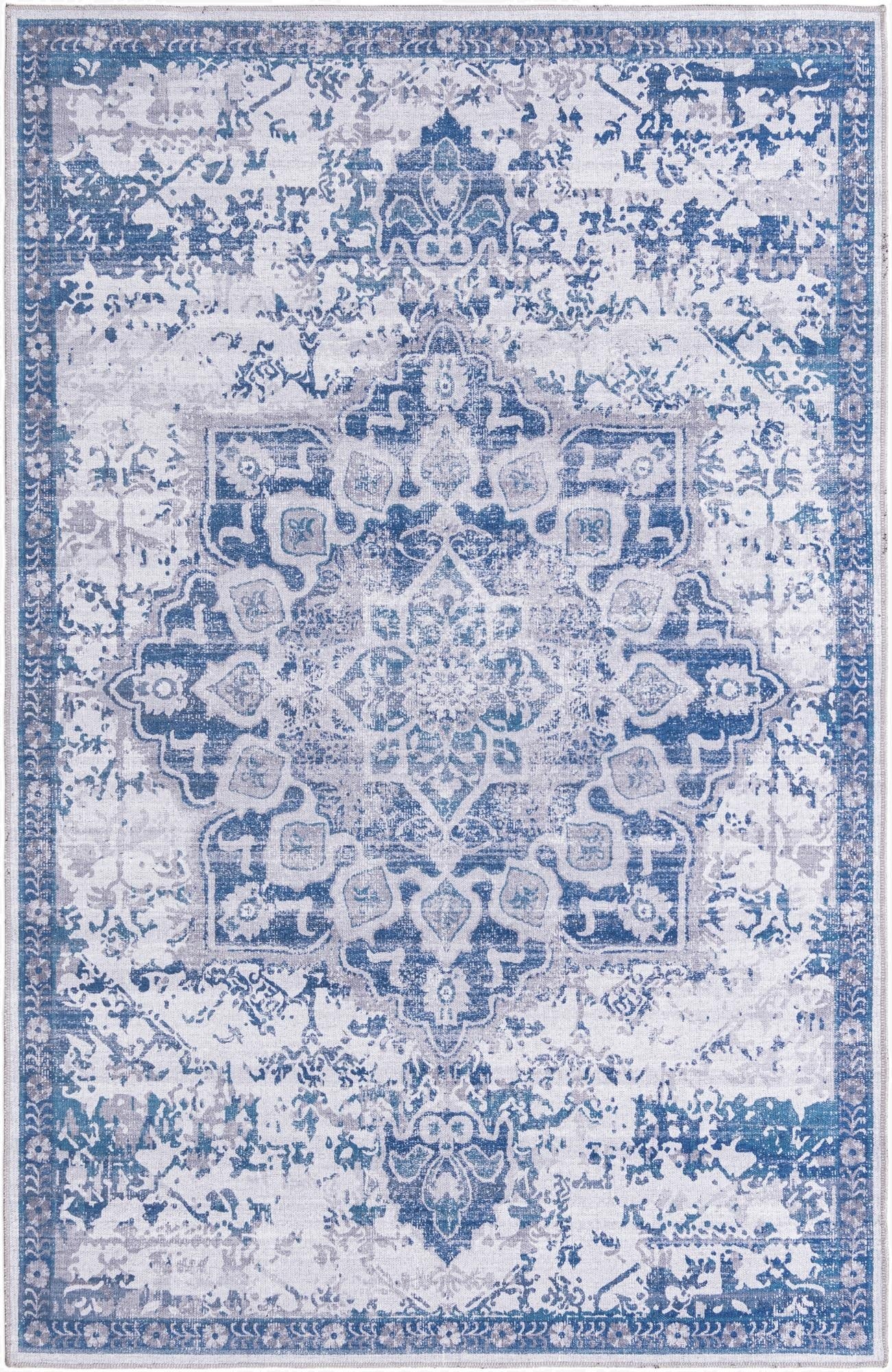 Primary image  5' 3 x 8'  Washable Francesca Rug