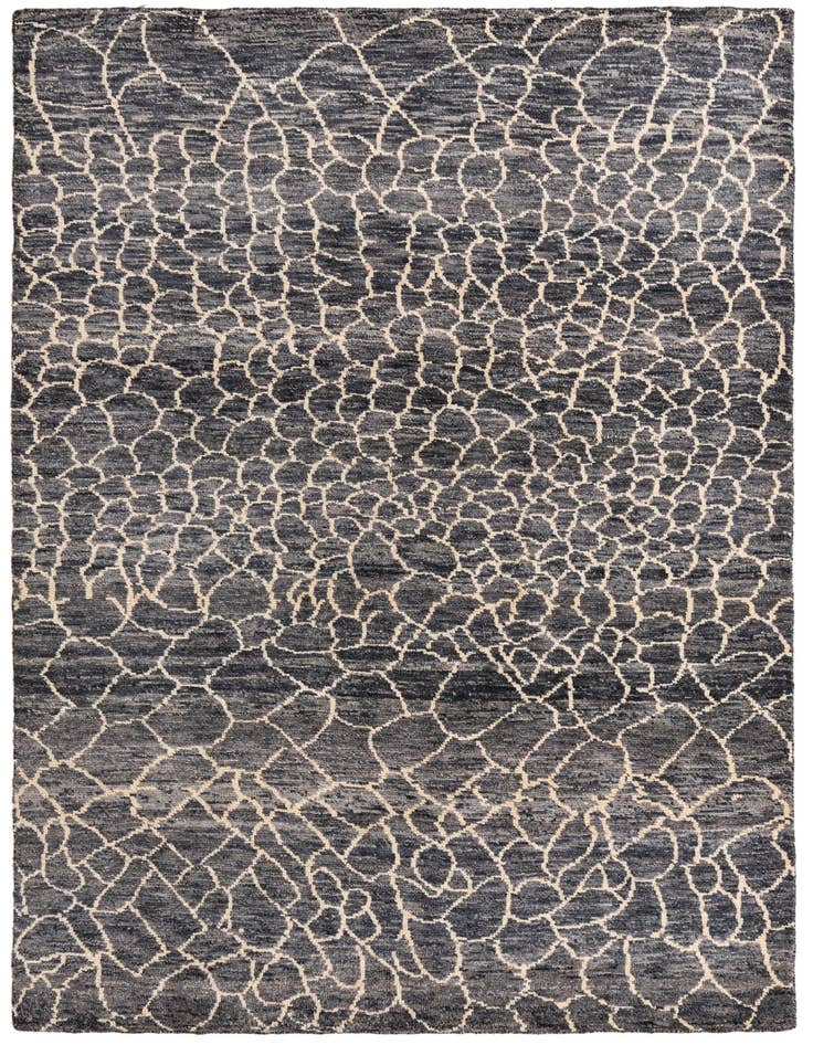 Detail image of 5' 7 x 8' Hand Knotted Moroccan Wool Rug