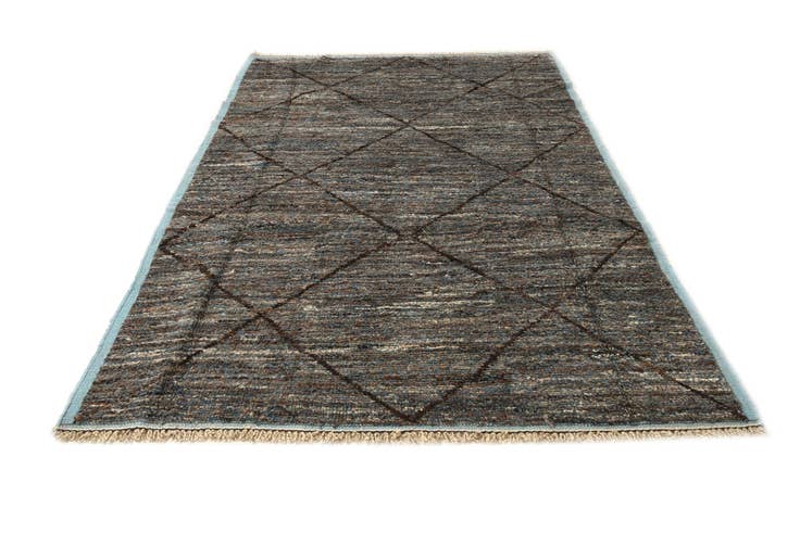 Detail image of 5' 11 x 9' 9 Hand Knotted Moroccan Wool Rug