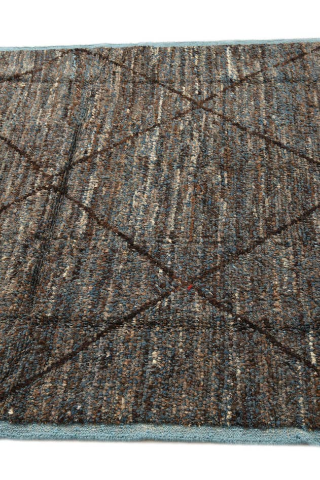 Detail image of 5' 11 x 9' 9 Hand Knotted Moroccan Wool Rug