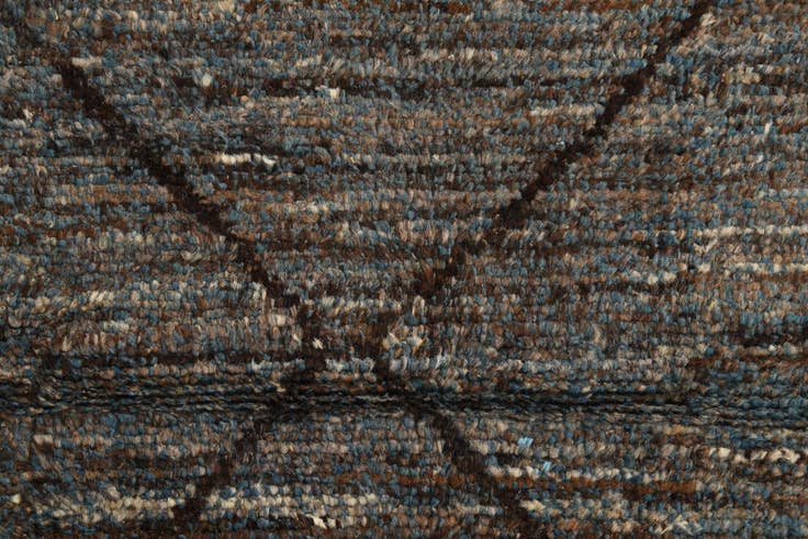 Detail image of 5' 11 x 9' 9 Hand Knotted Moroccan Wool Rug