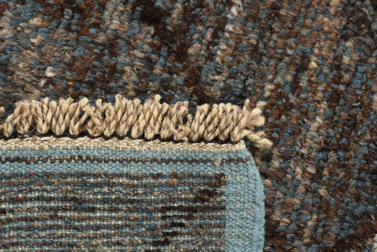 Detail image of 5' 11 x 9' 9 Hand Knotted Moroccan Wool Rug