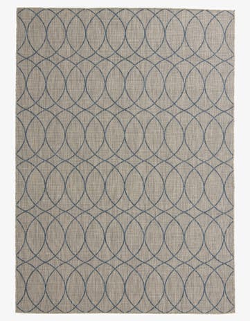 7' 10 x 11' Easy-Clean Lattice Indoor / Outdoor Rug
