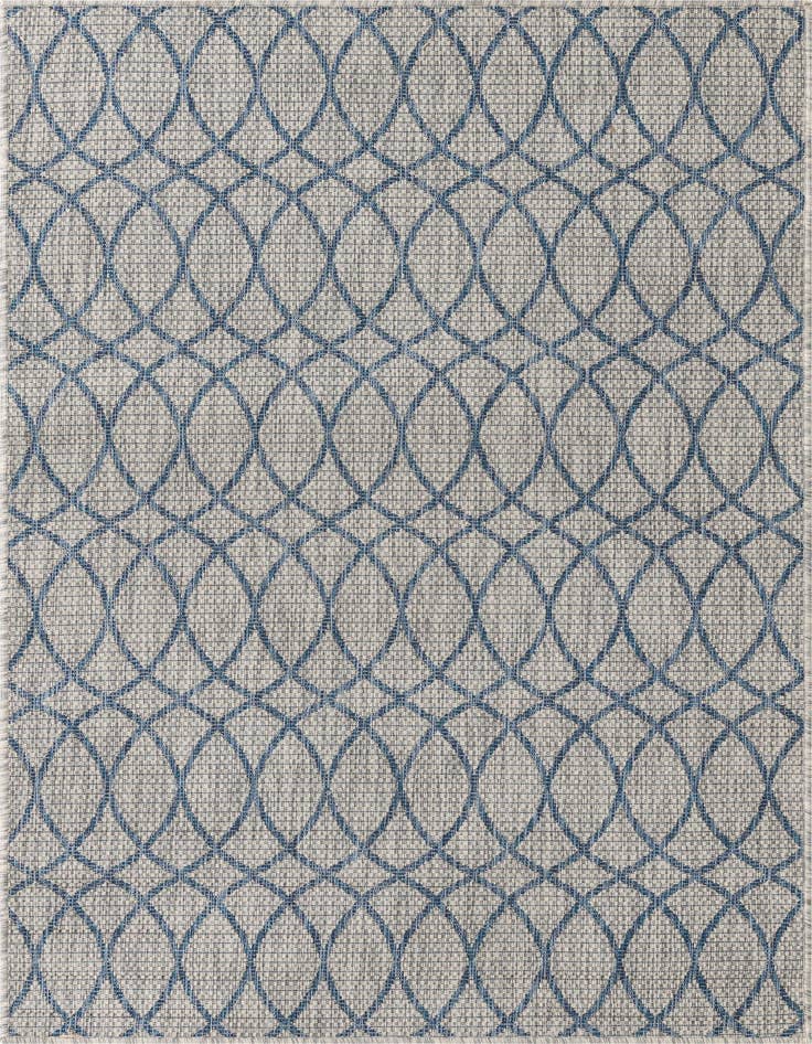 Detail image of 4' x 6' Easy-Clean Trellis Indoor / Outdoor Rug