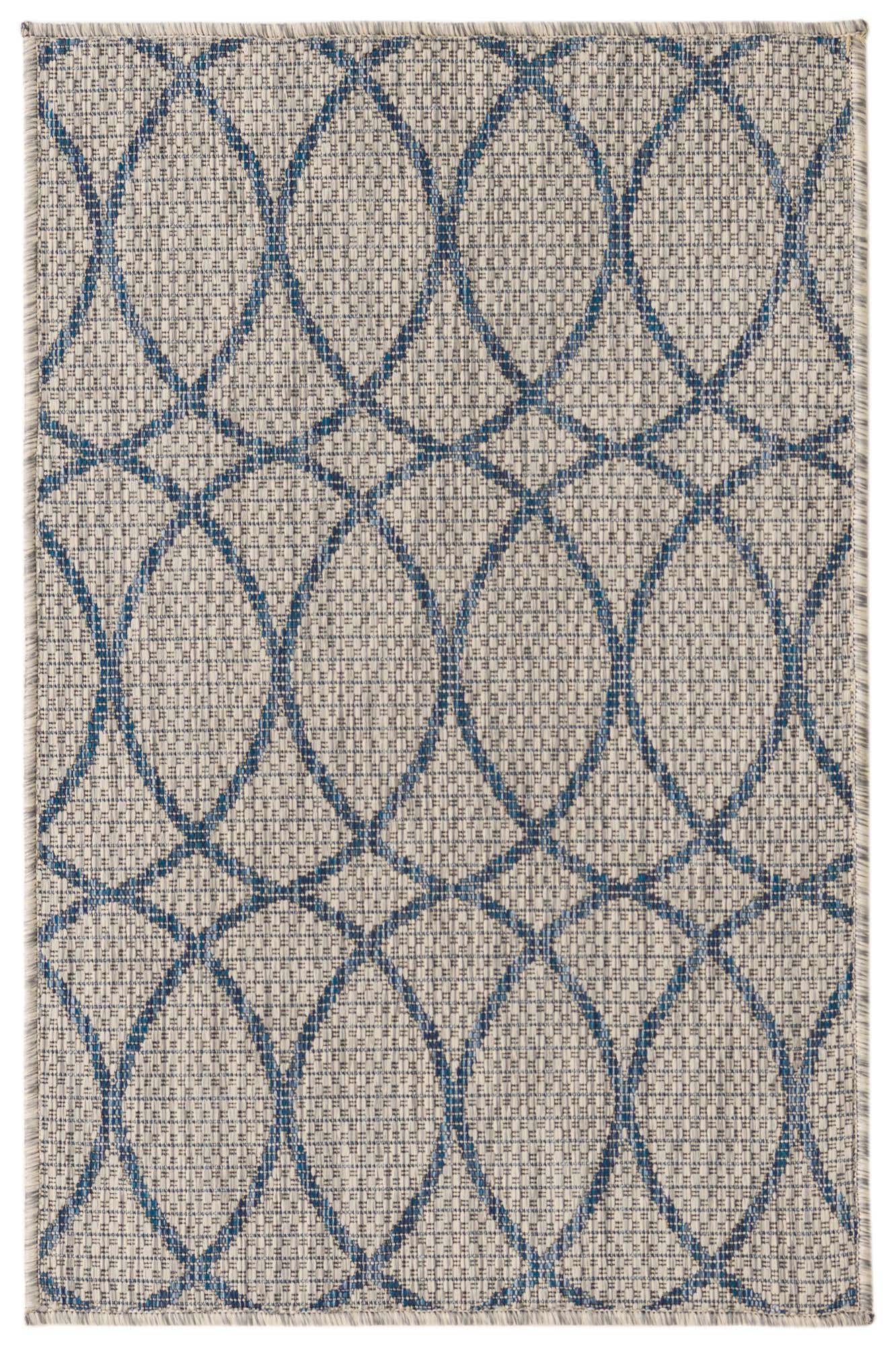 2' 2 x 3' Easy-Clean Trellis Indoor / Outdoor Rug