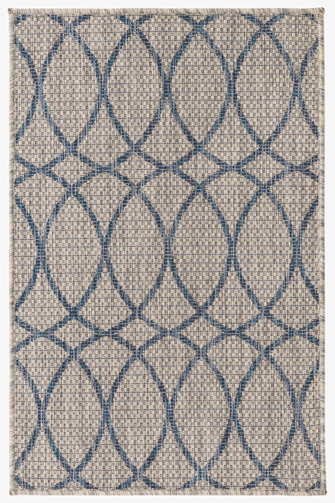 2' 2 x 3' Easy-Clean Trellis Indoor / Outdoor Rug