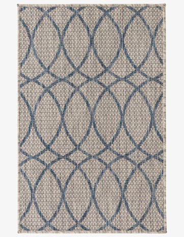 2' 2 x 3' Easy-Clean Trellis Indoor / Outdoor Rug