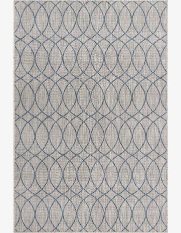 5' 3 x 7' 10 Easy-Clean Trellis Indoor / Outdoor Rug