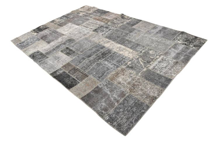 Detail image of 6' 2 x 9' Hand Knotted Ultra Vintage Persian Wool Rug