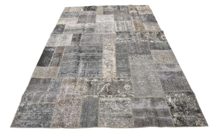 6' 2 x 9' Hand Knotted Ultra Vintage Persian Wool Rug
