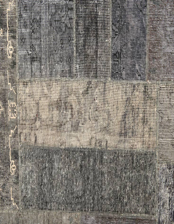 Detail image of 6' 2 x 9'  Hand Knotted Ultra Vintage Persian Wool Rug