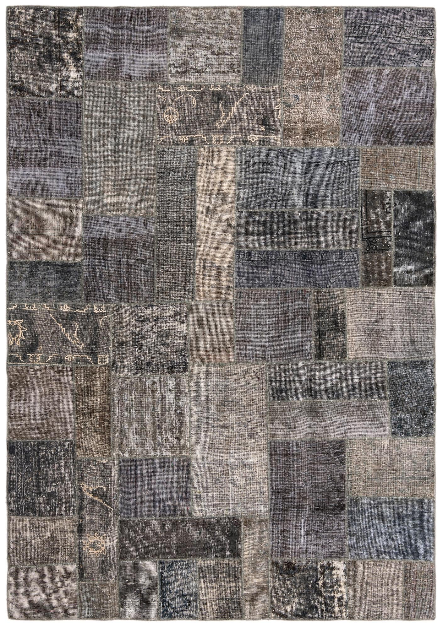 6' 2 x 9' Hand Knotted Ultra Vintage Persian Wool Rug