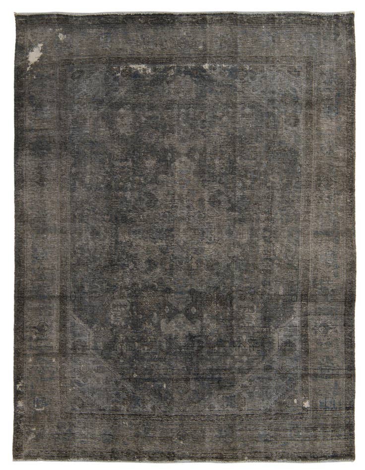 Detail image of 6' 4 x 9' 10 Hand Knotted Ultra Vintage Persian Wool Rug