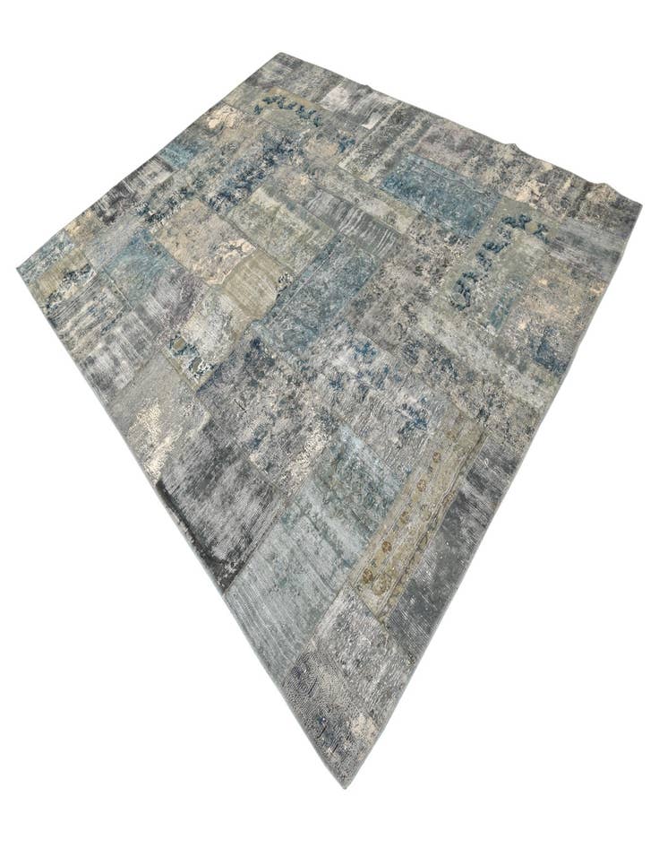 Detail image of 8' x 10' 2 Hand Knotted Ultra Vintage Persian Wool Rug