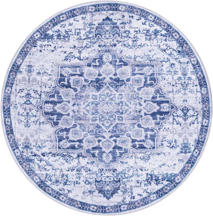 4' x 4' Washable Francesca Round Rug