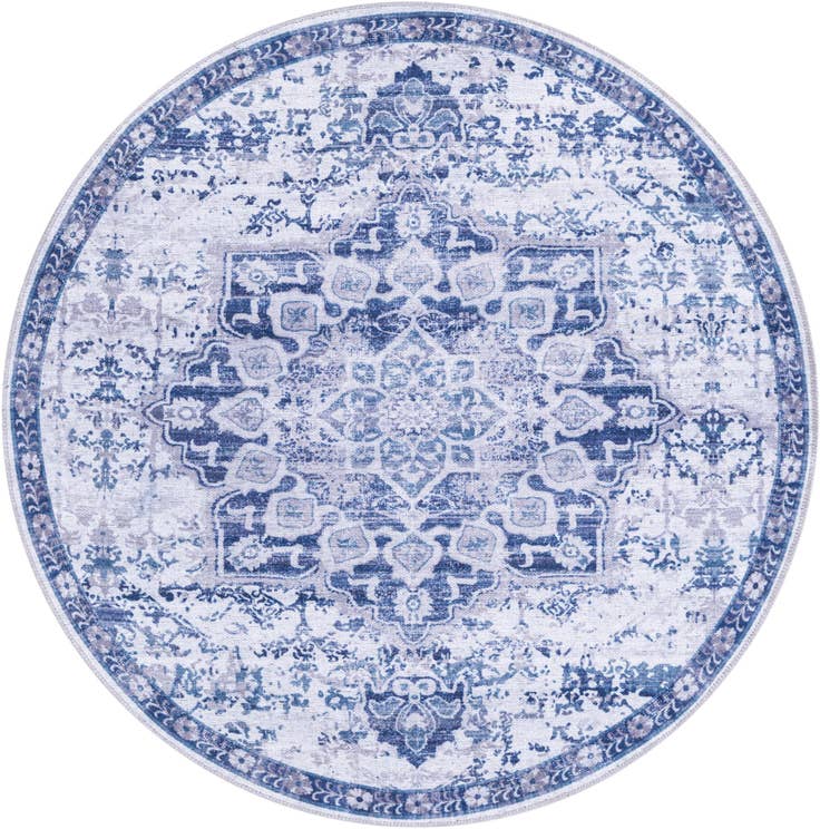 Detail image of 4' x 4' Washable Francesca Round Rug