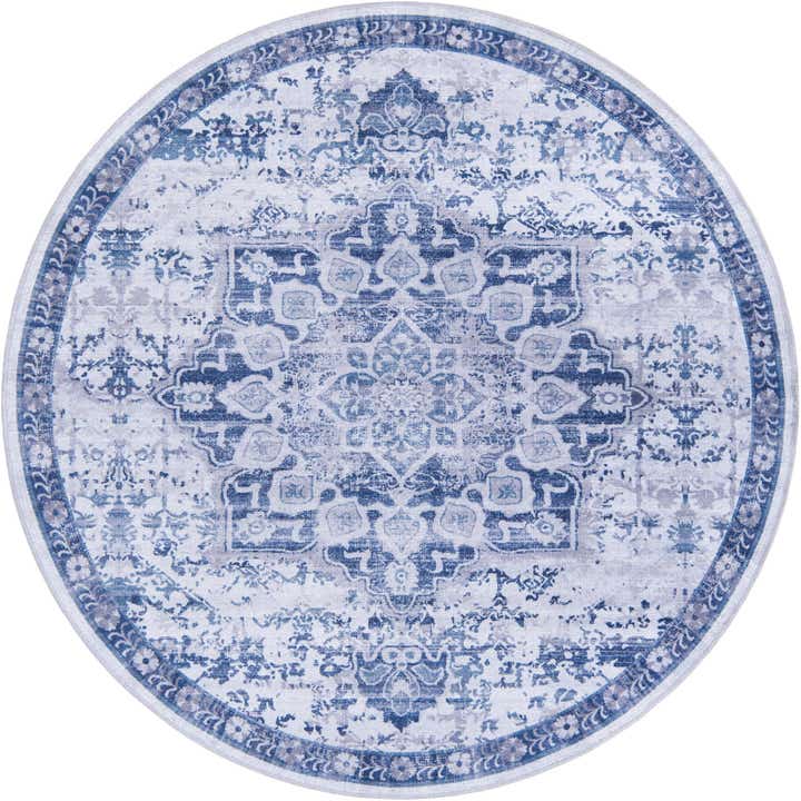6' x 6' Washable Francesca Round Rug