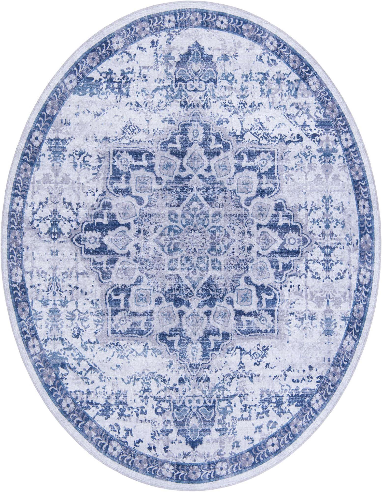 7' 10 x 7' 10 Washable Francesca Round Rug