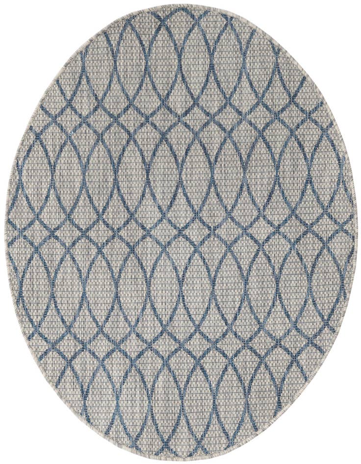 Detail image of 4' x 4' Easy-Clean Lattice Indoor / Outdoor Round Rug