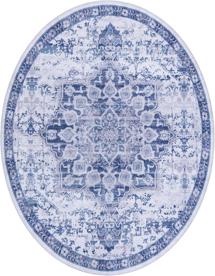 Detail image of 7' 10 x 7' 10 Washable Renaissance Round Rug
