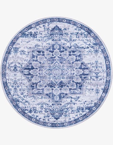 3' 3 x 3' 3 Washable Renaissance Round Rug